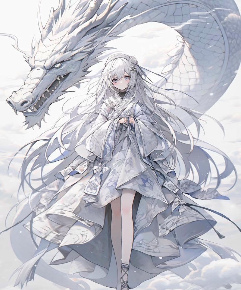 Ảnh rồng anime phong cách huyền thoại cuốn hút