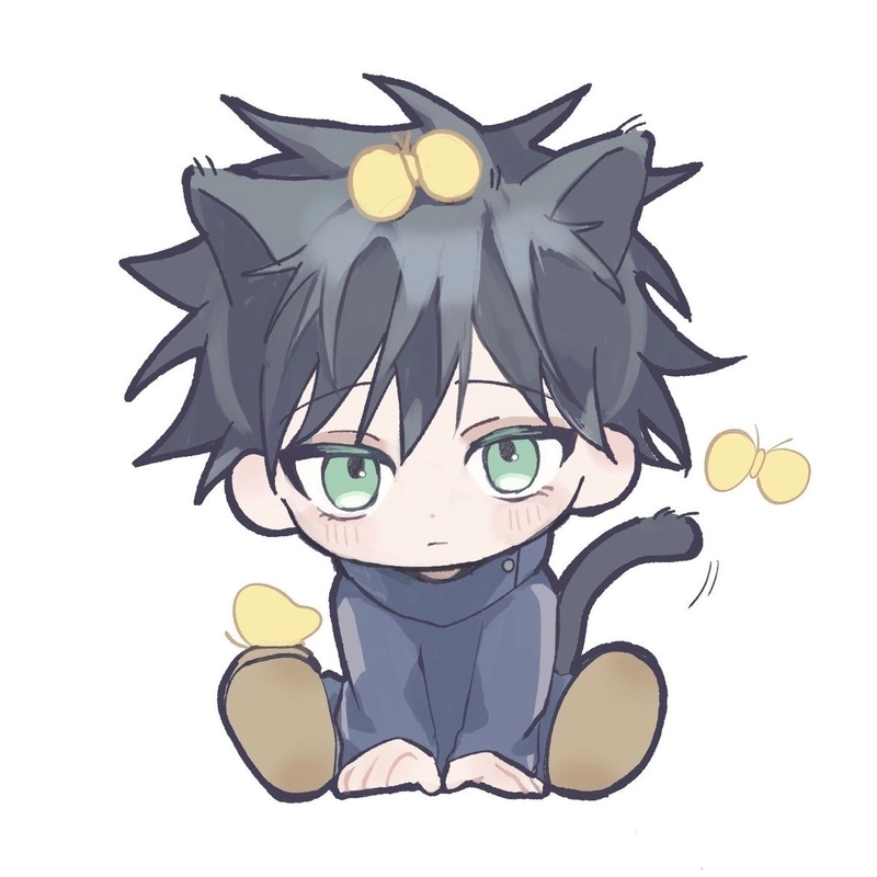Anime nam chibi ánh nhìn dịu dàng rất ngộ nghĩnh