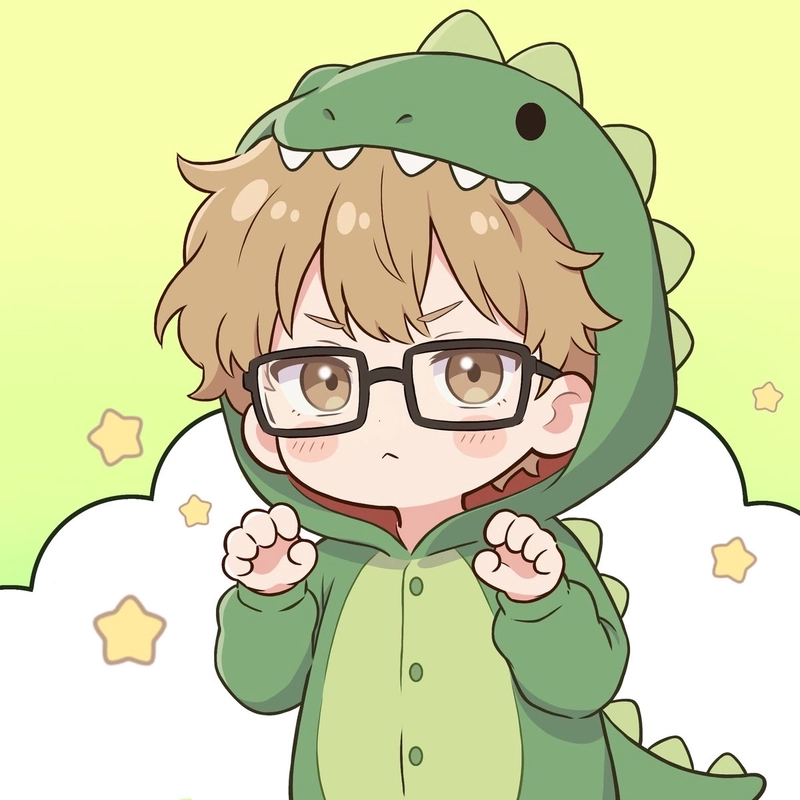 Anime nam chibi mái tóc ngắn đầy nét tinh nghịch