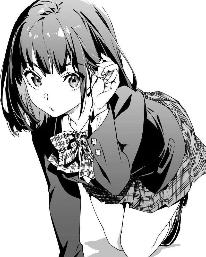 Anime trắng đen ánh mắt sâu mang nét trầm buồn riêng