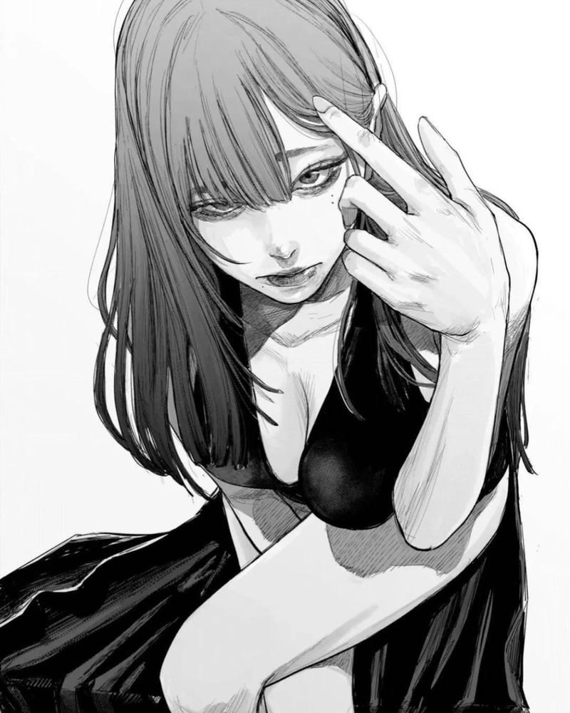 Anime trắng đen mang nét trầm lặng đầy chất nghệ thuật