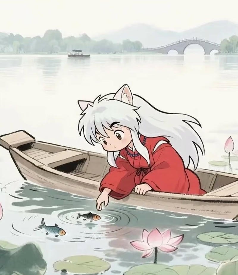Hình Inuyasha trong ánh sáng mờ
