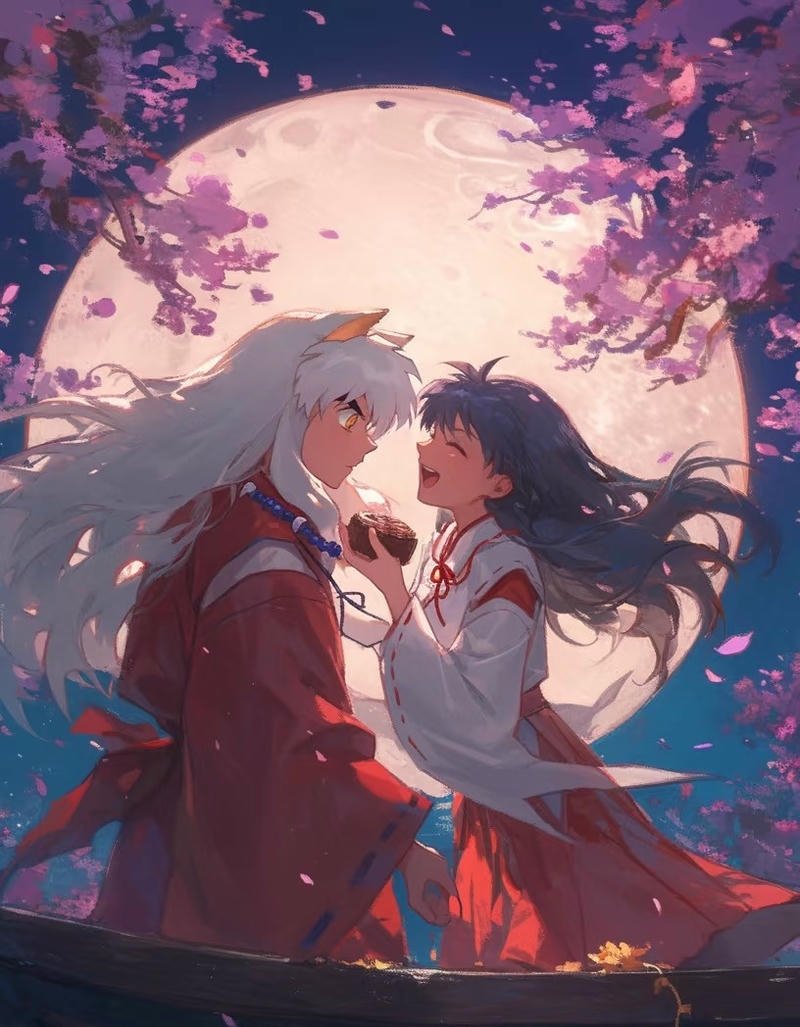 Hình Inuyasha trong trang phục đỏ truyền thống