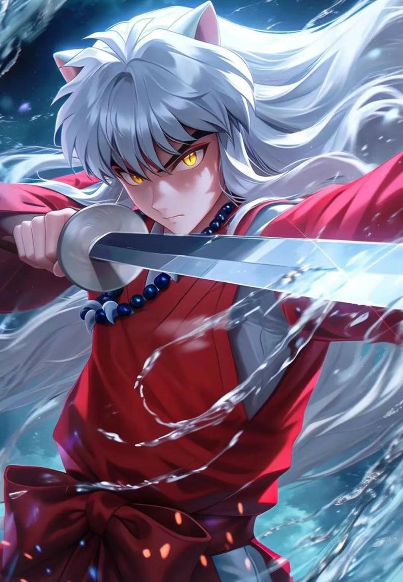 Hình Inuyasha với ánh nhìn lạnh lùng