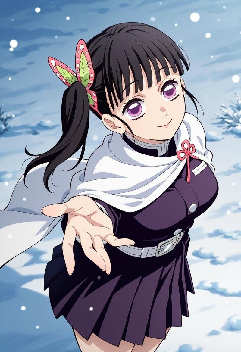 Hình Kanao anime trong ánh sáng mềm mại