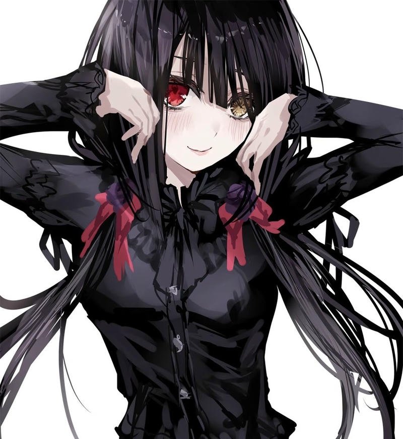 Hình Kurumi anime với thần thái nguy hiểm