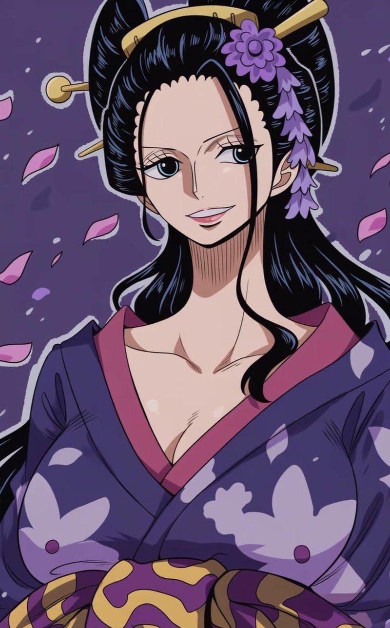 Hình Nico Robin anime phong cách nữ tính nhẹ