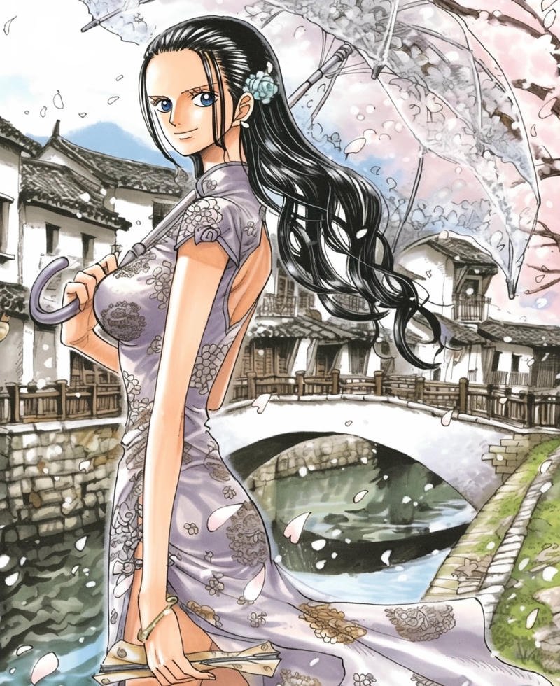 Hình Nico Robin phong cách nữ tính cuốn hút