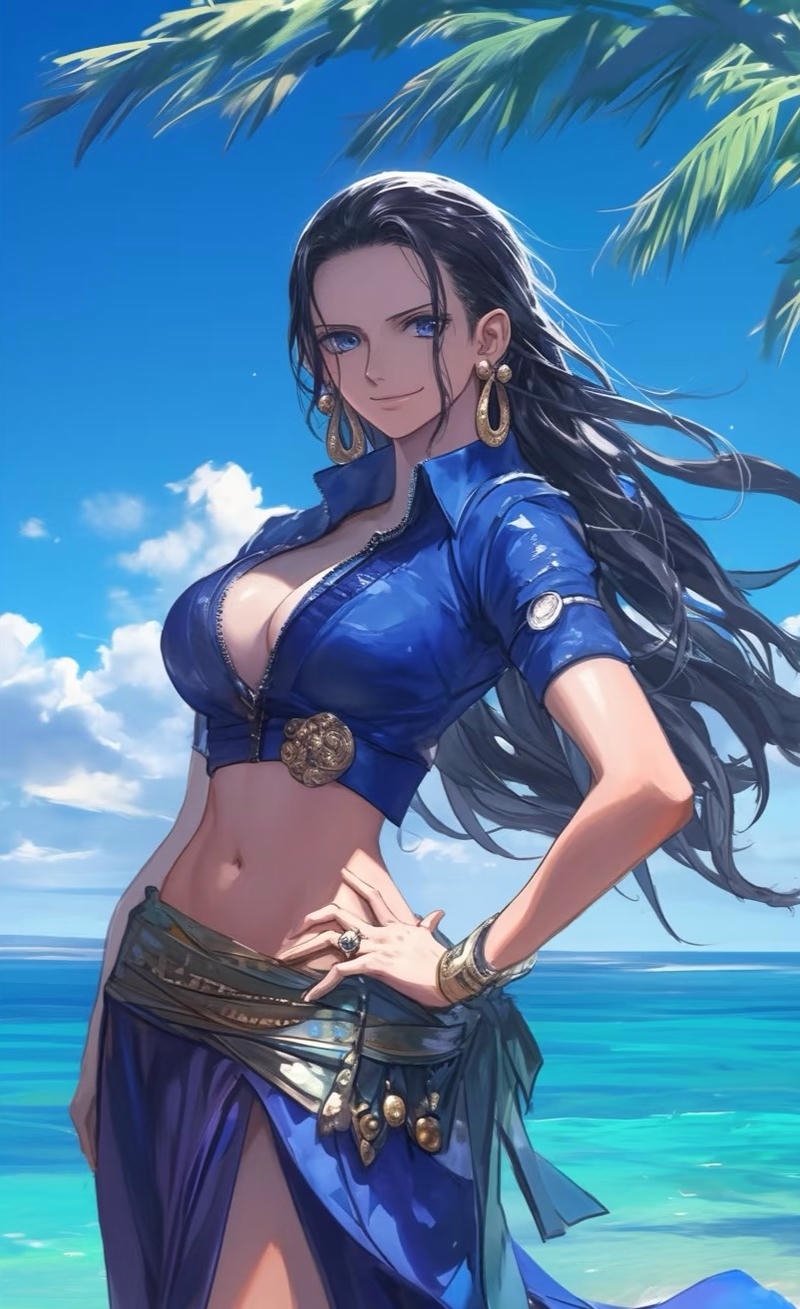 Hình Nico Robin trong trang phục thanh lịch cuốn hút