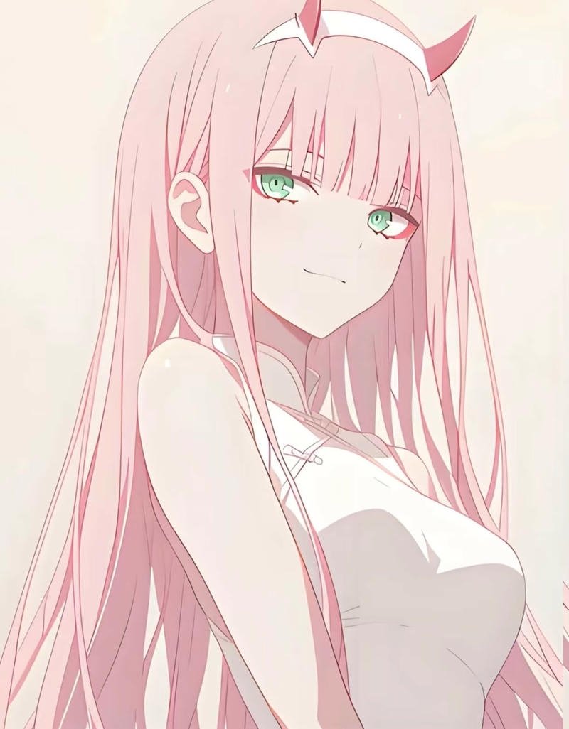 Hình Zero Two anime phong cách cá tính mạnh