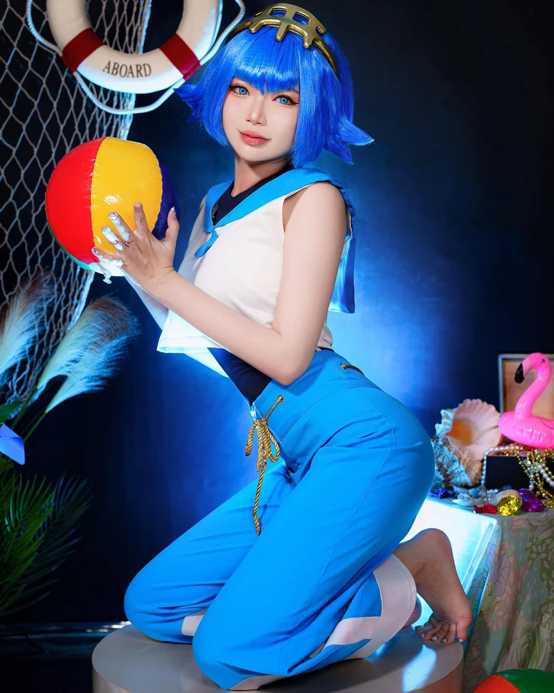 Hình ảnh cosplay Zinie Quỳnh phong cách fantasy nữ chiến binh