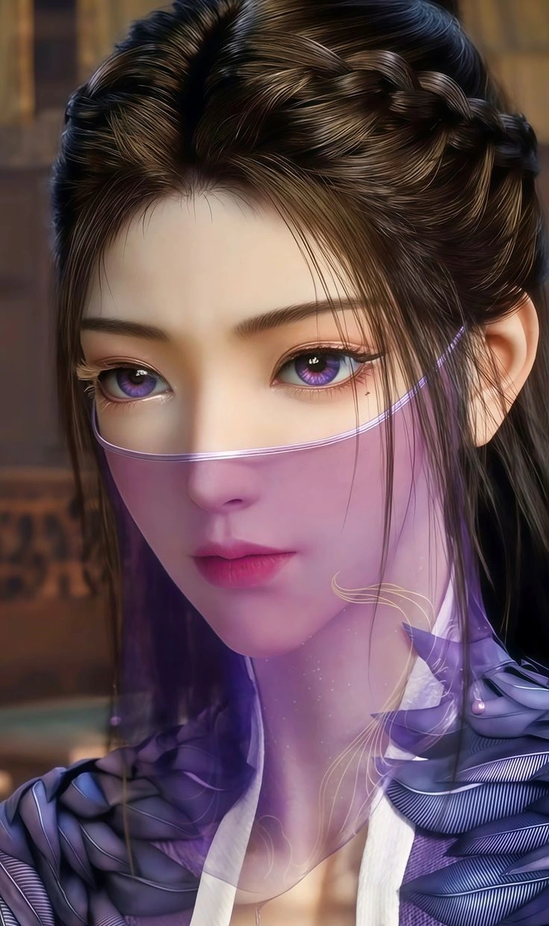 Hình ảnh tiên hiệp Tử Linh với tạo hình anime cực ngầu