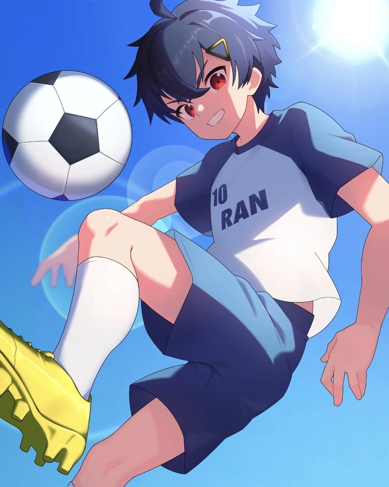 Hình anime bóng đá cùng tạo hình cầu thủ cực kỳ nổi bật