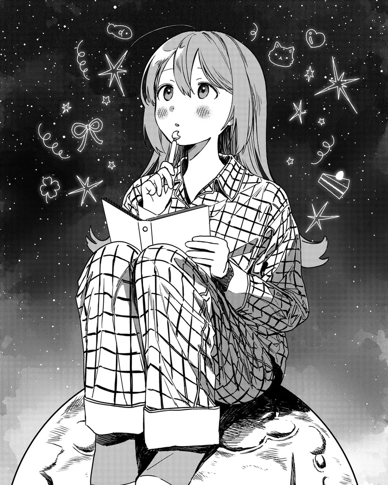 Hình anime không màu ánh mắt buồn rất nghệ thuật riêng