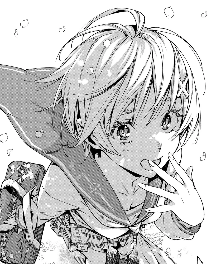 Hình anime không màu tạo cảm giác lặng im đầy suy tư