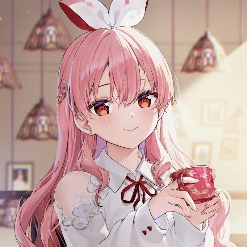 Hình anime màu hồng mang vẻ đẹp mềm mại đầy nổi bật