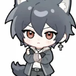Hình anime nam chibi tạo dáng đáng yêu đầy vui vẻ