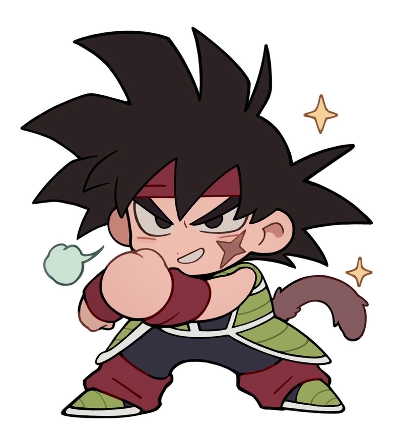 Hình anime nam chibi tạo dáng đơn giản rất đáng yêu