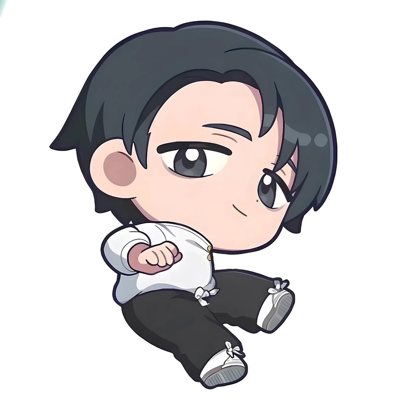 Hình anime nam chibi tạo hình nhỏ nhắn rất dễ mến