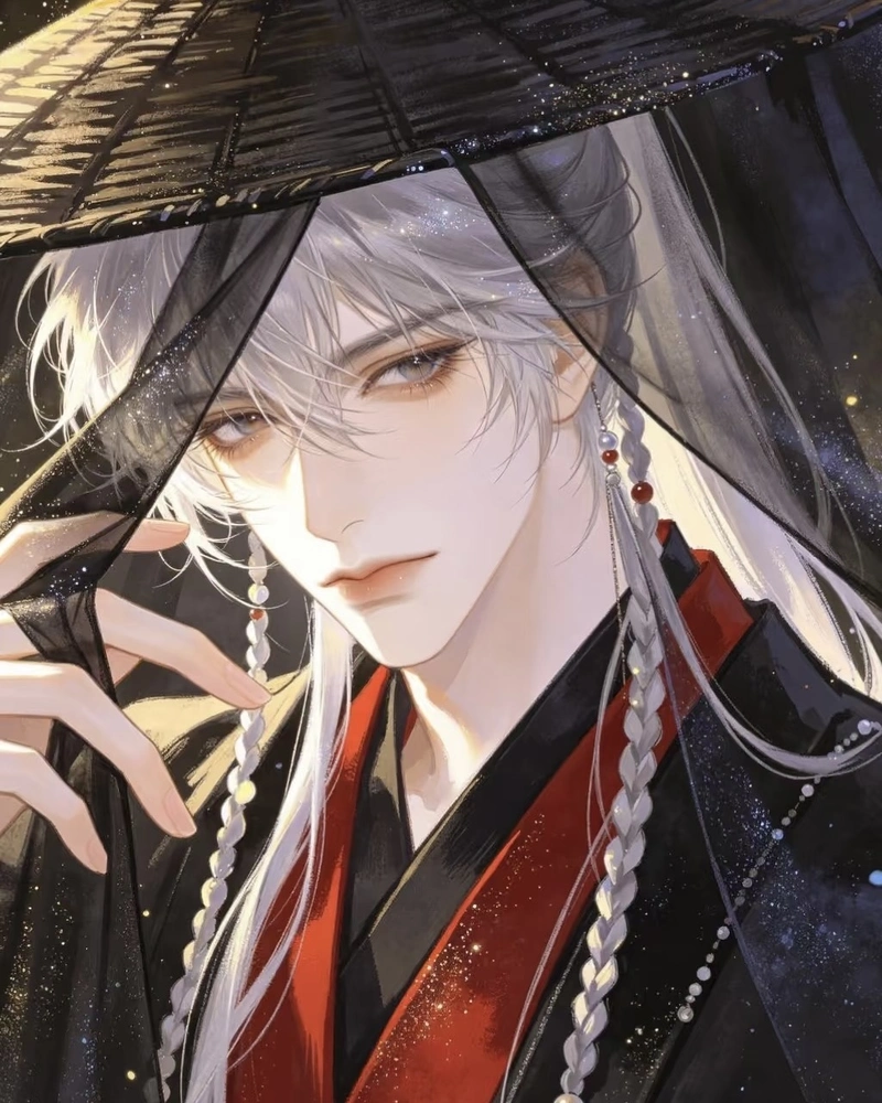 Hình anime nam cổ trang mang nét thư sinh cổ điển