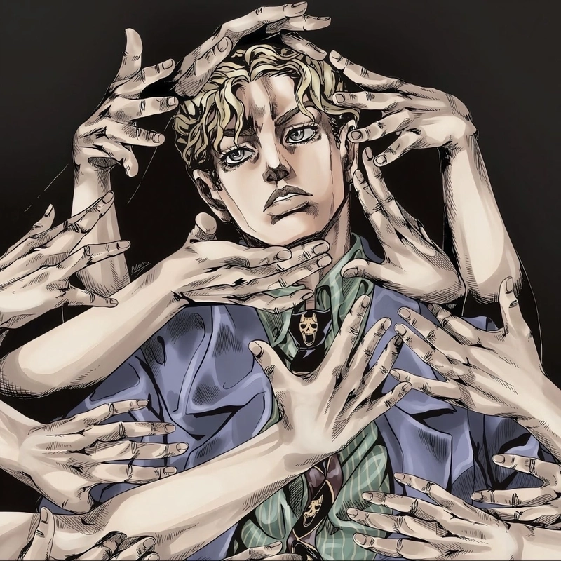 Hình anime nam cùng ánh nhìn xa xăm đầy tâm trạng