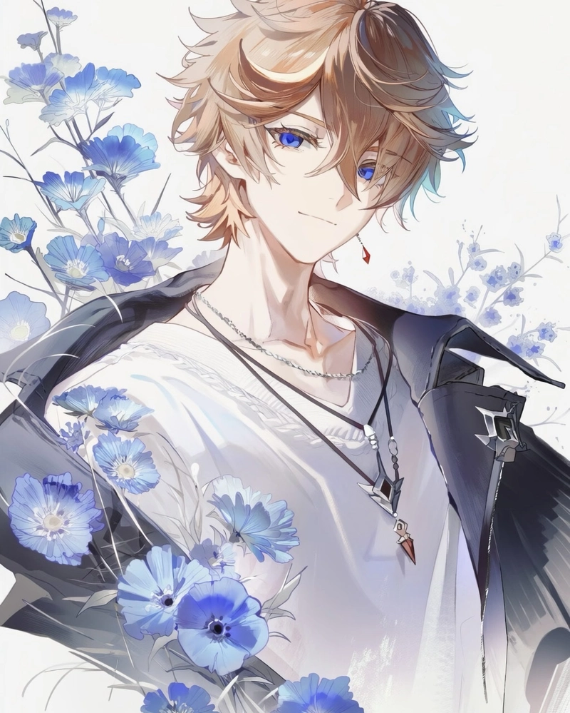 Hình anime nam cùng thần thái điềm tĩnh cực kỳ đẹp