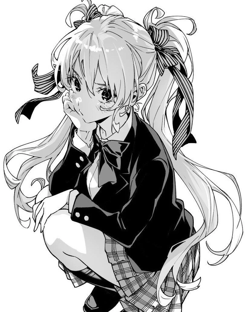 Hình anime trắng đen vẻ ngoài cô tịch đầy bí ẩn