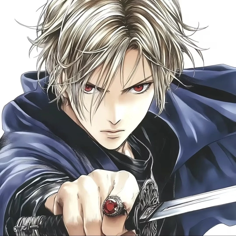 Hình avatar anime nam mang khí thế kiếm sĩ cổ phong