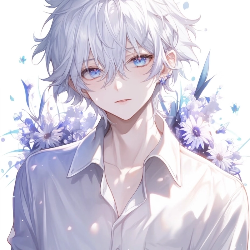 Hình avatar anime nam với thần thái mạnh mẽ nam tính