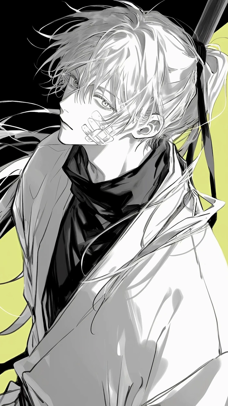 Hình nền anime nam cùng vẻ mặt điềm đạm rất cuốn mắt