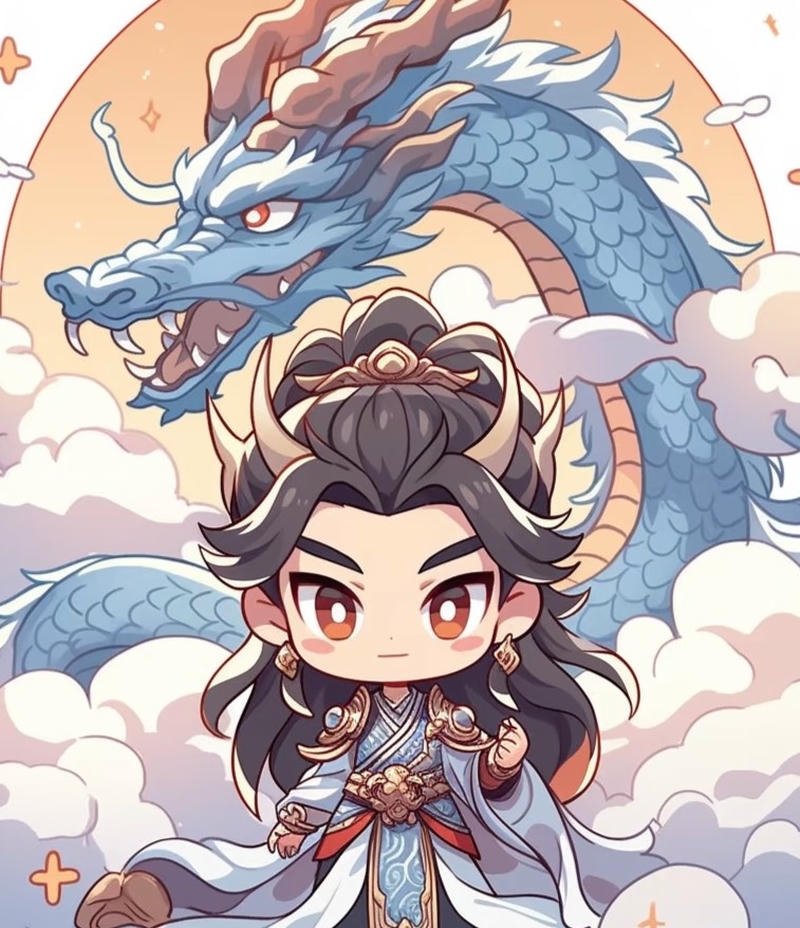Hình rồng anime phong cách fantasy mạnh mẽ