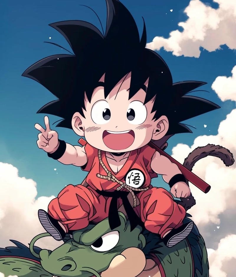 Hình rồng anime với hiệu ứng ánh sáng mạnh