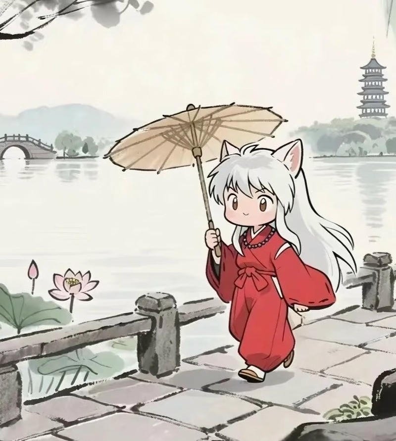 Inuyasha với phong cách ngầu đầy cá tính