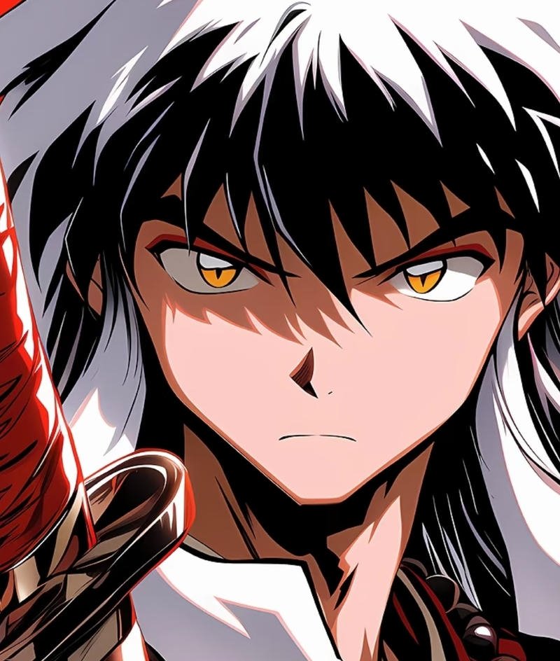 Inuyasha với tư thế chiến đấu linh hoạt