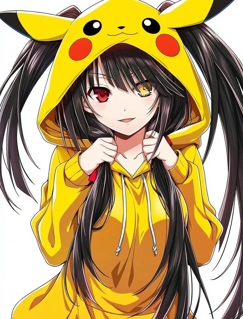 Kurumi Tokisaki với đồng hồ mắt đặc trưng nổi bật