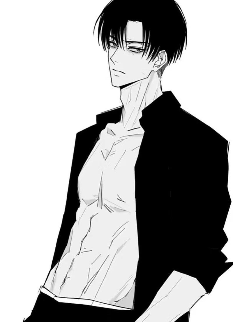 Levi Ackerman với biểu cảm lạnh đầy uy lực