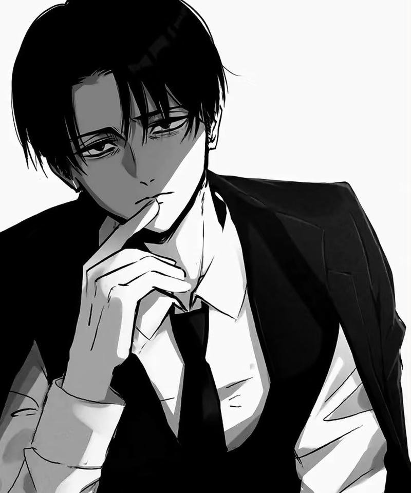 Levi Ackerman với thần thái nghiêm nghị đầy uy lực