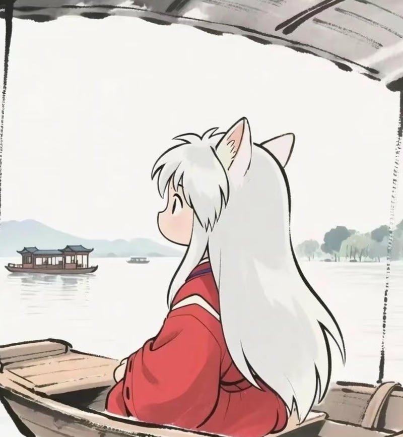 Nhân vật Inuyasha trong không gian hành động