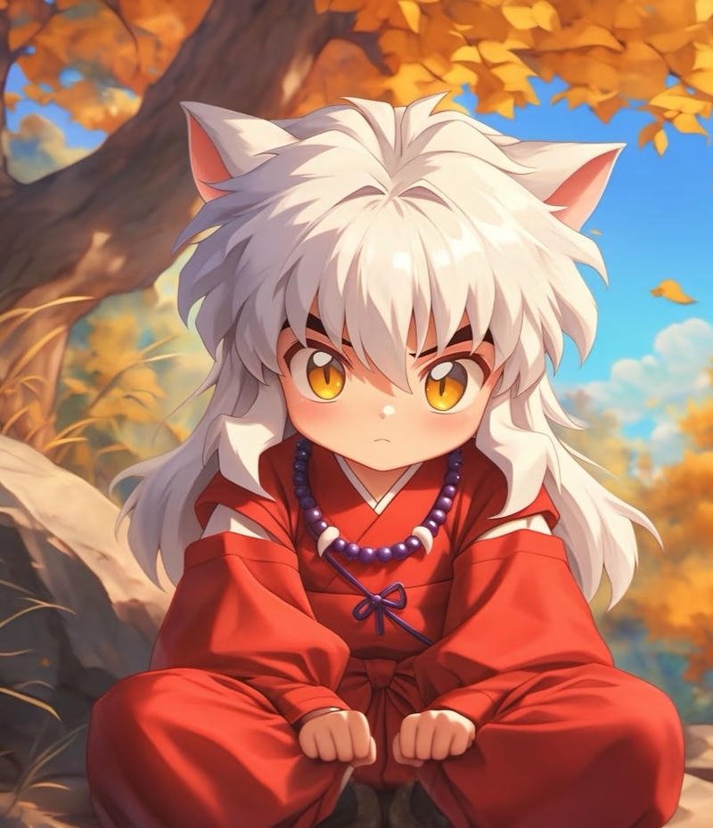 Nhân vật Inuyasha với khí chất mạnh mẽ