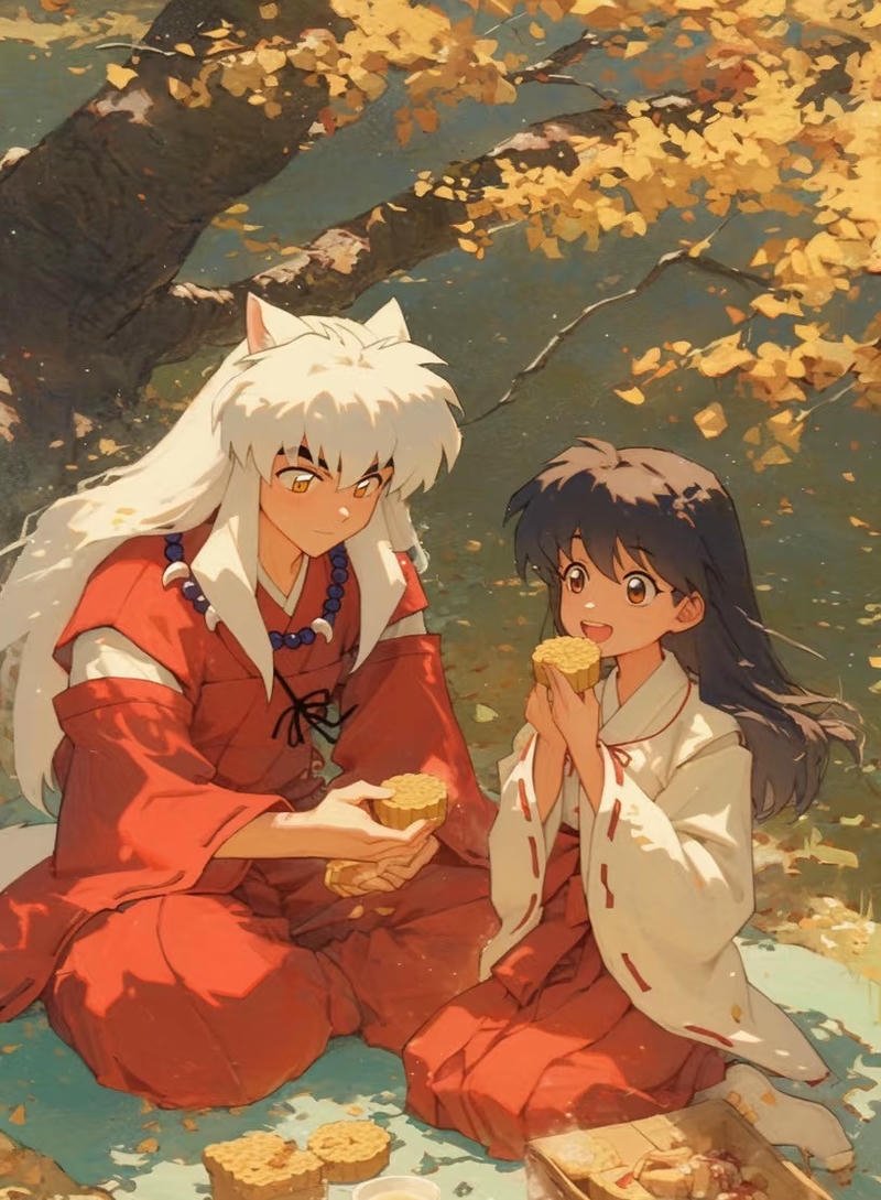 Nhân vật Inuyasha với phong cách mạnh mẽ