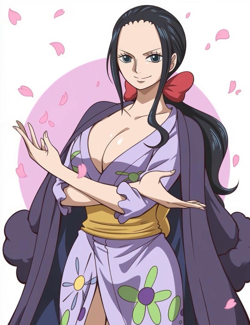 Nhân vật Nico Robin trong không gian đơn giản