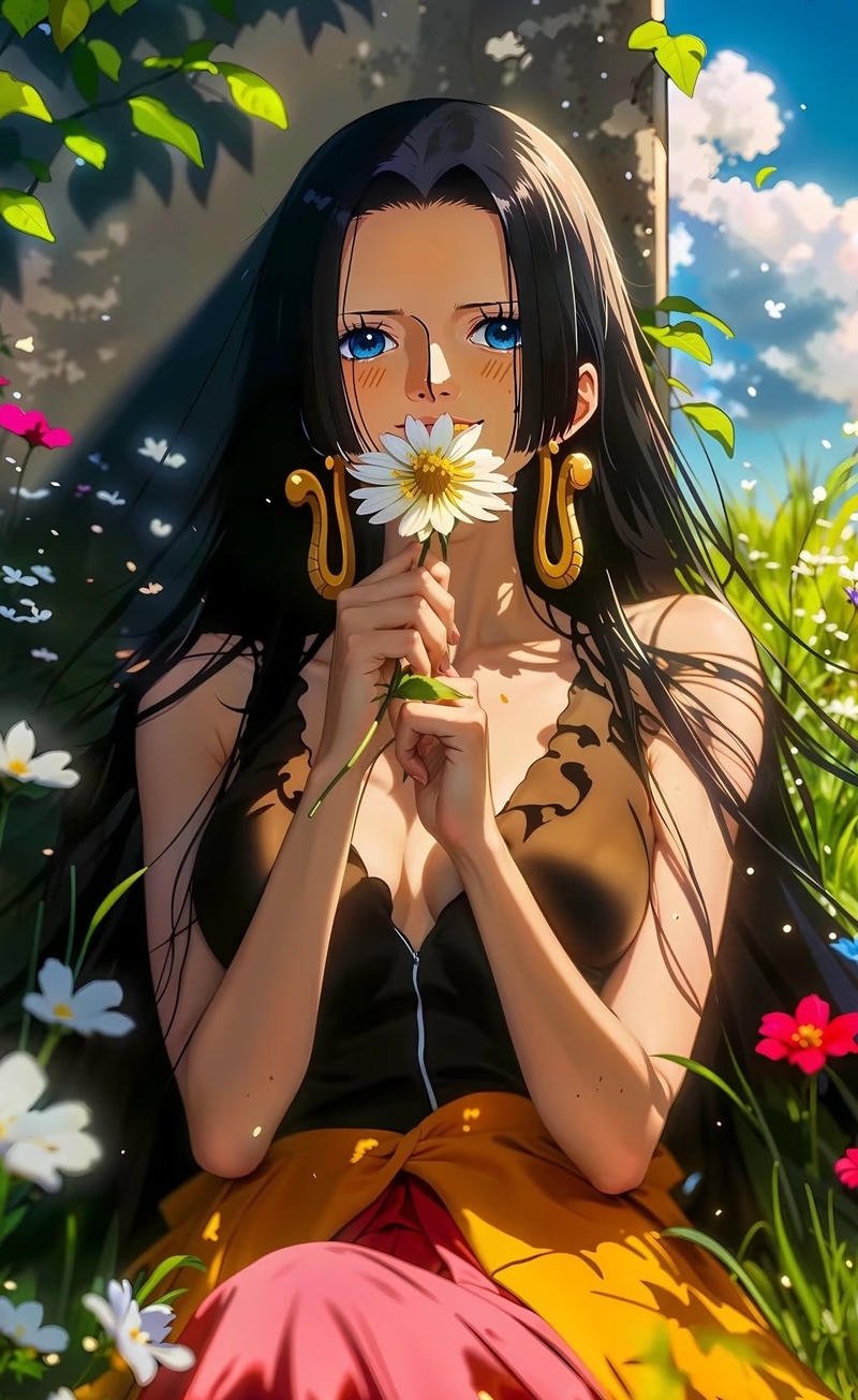 Nhân vật Nico Robin trong khung cảnh buổi chiều