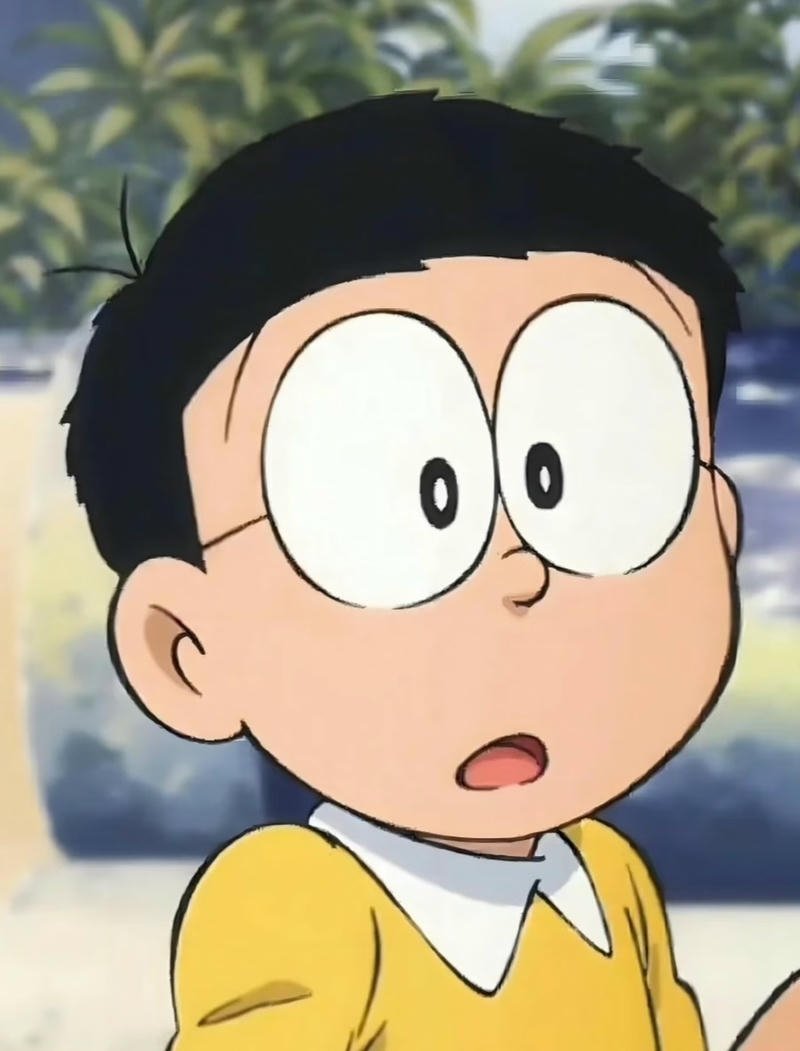 Nhân vật Nobita trong không gian quen thuộc