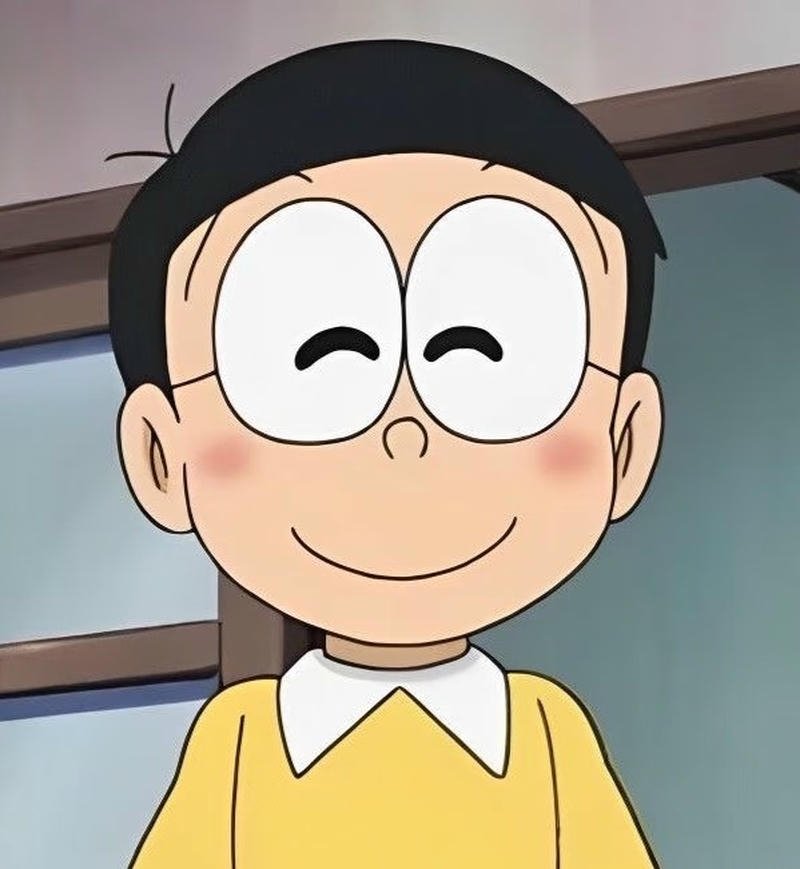 Nhân vật Nobita trong không gian yên tĩnh