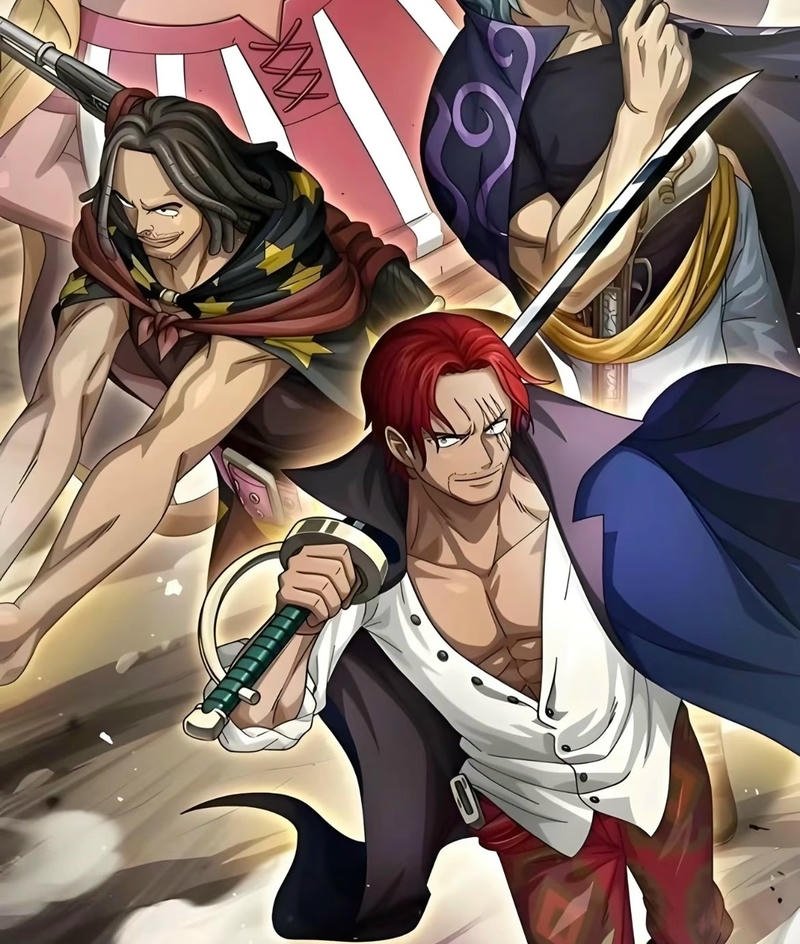 Nhân vật Shanks trong khung cảnh chiến đấu