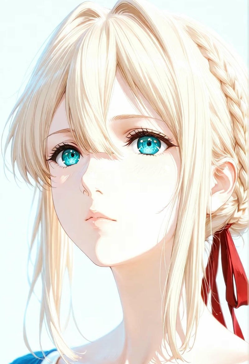 Nhân vật Violet Evergarden trong không gian cổ điển