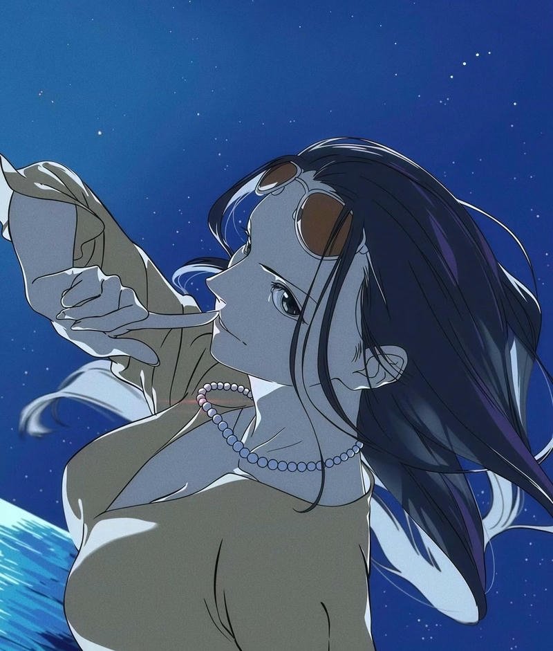 Nico Robin với biểu cảm trầm lặng nhẹ