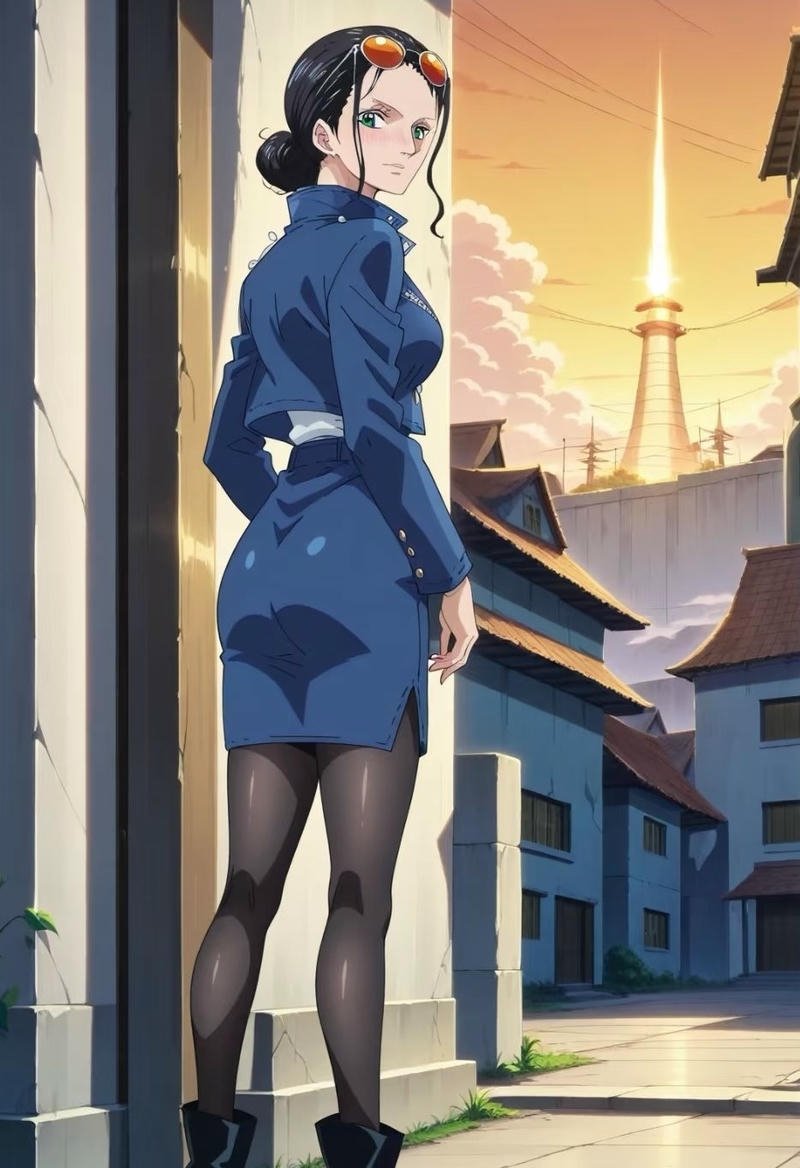 Nico Robin với dáng đứng thanh thoát nhẹ nhàng