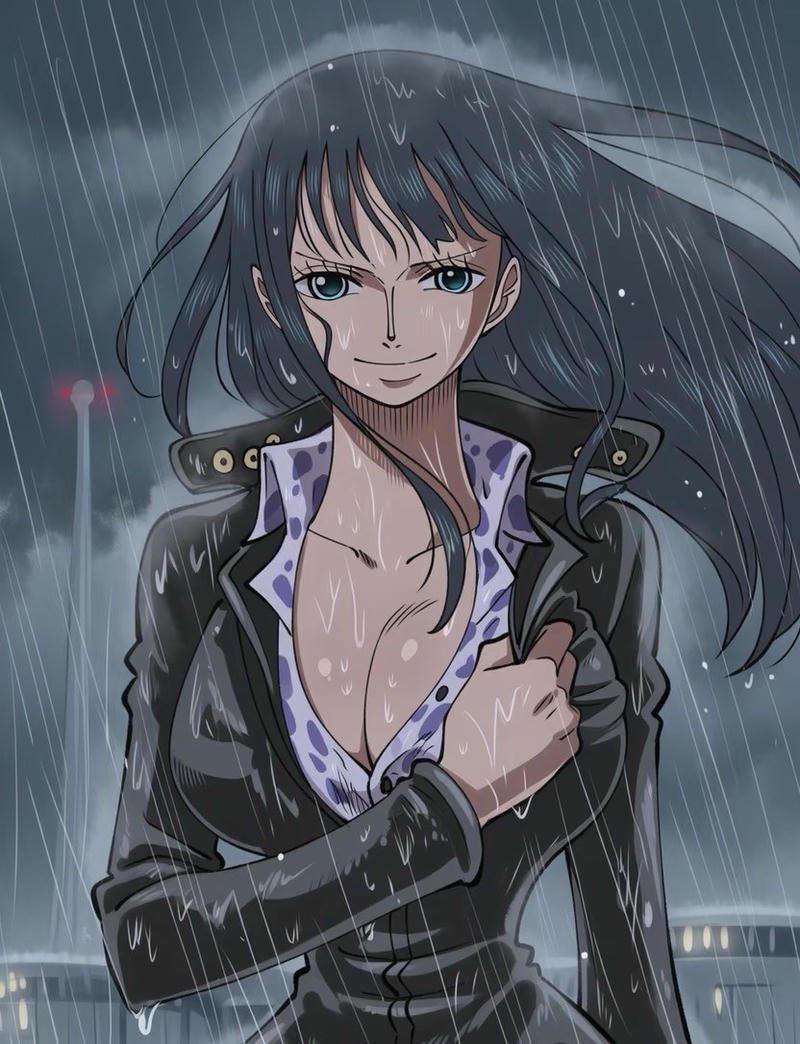 Nico Robin với mái tóc dài mềm mại