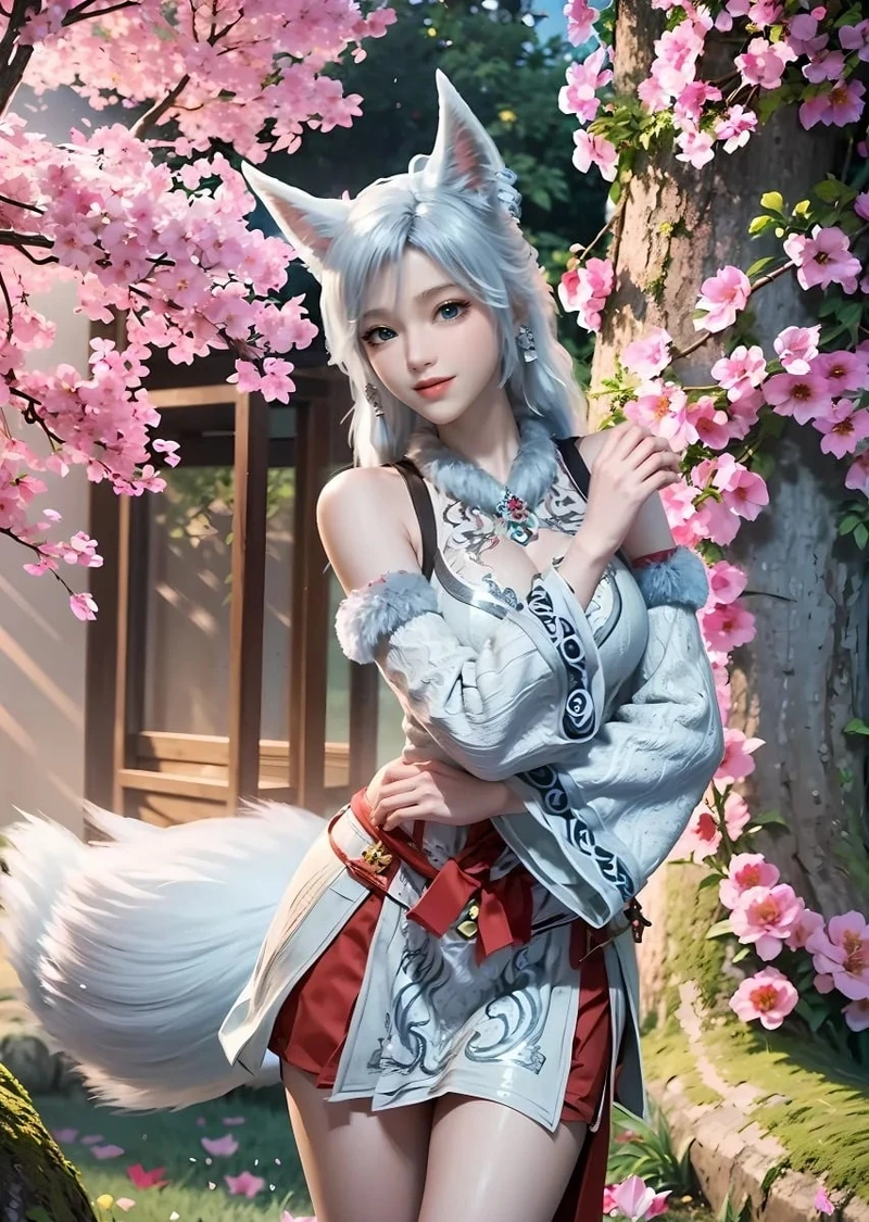 Tạo hình hồ ly chín đuôi mang đậm chất fantasy cuốn hút